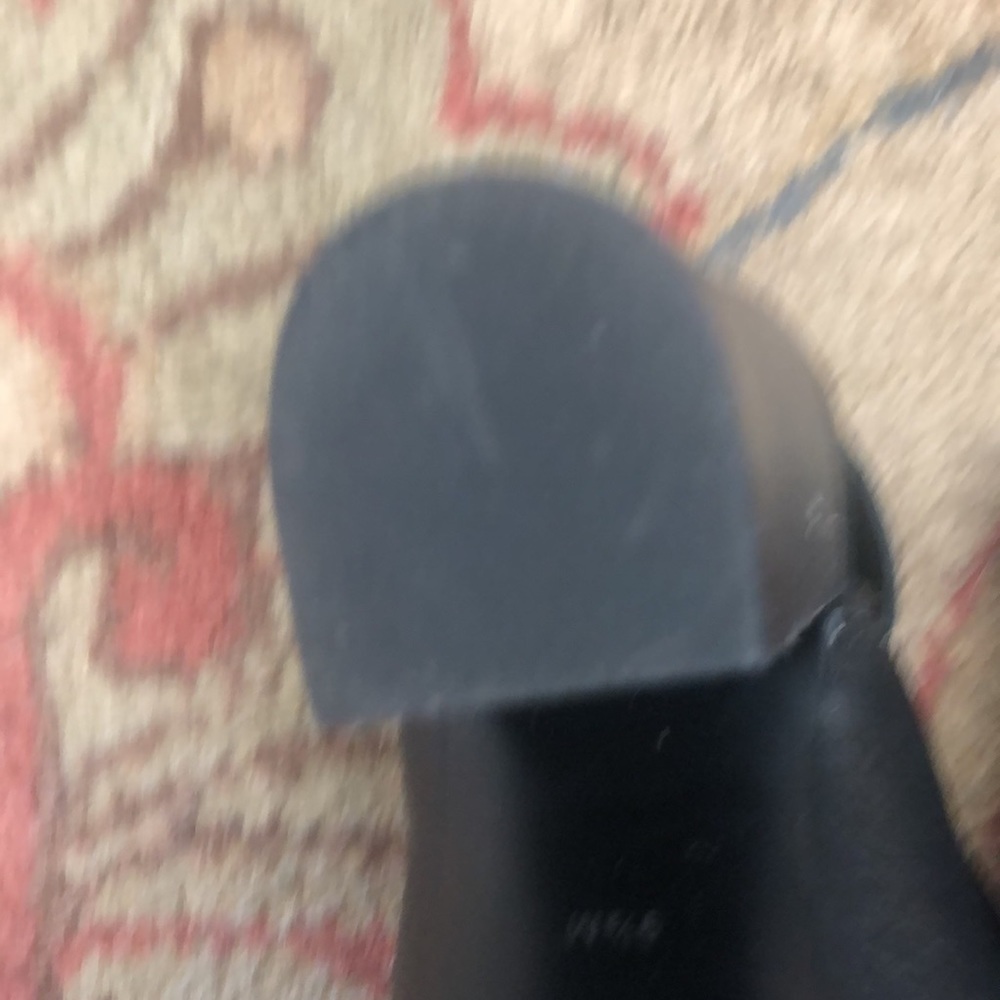 Halogen black leather sling back bootie 9.5 worn once - Picture 7 of 8